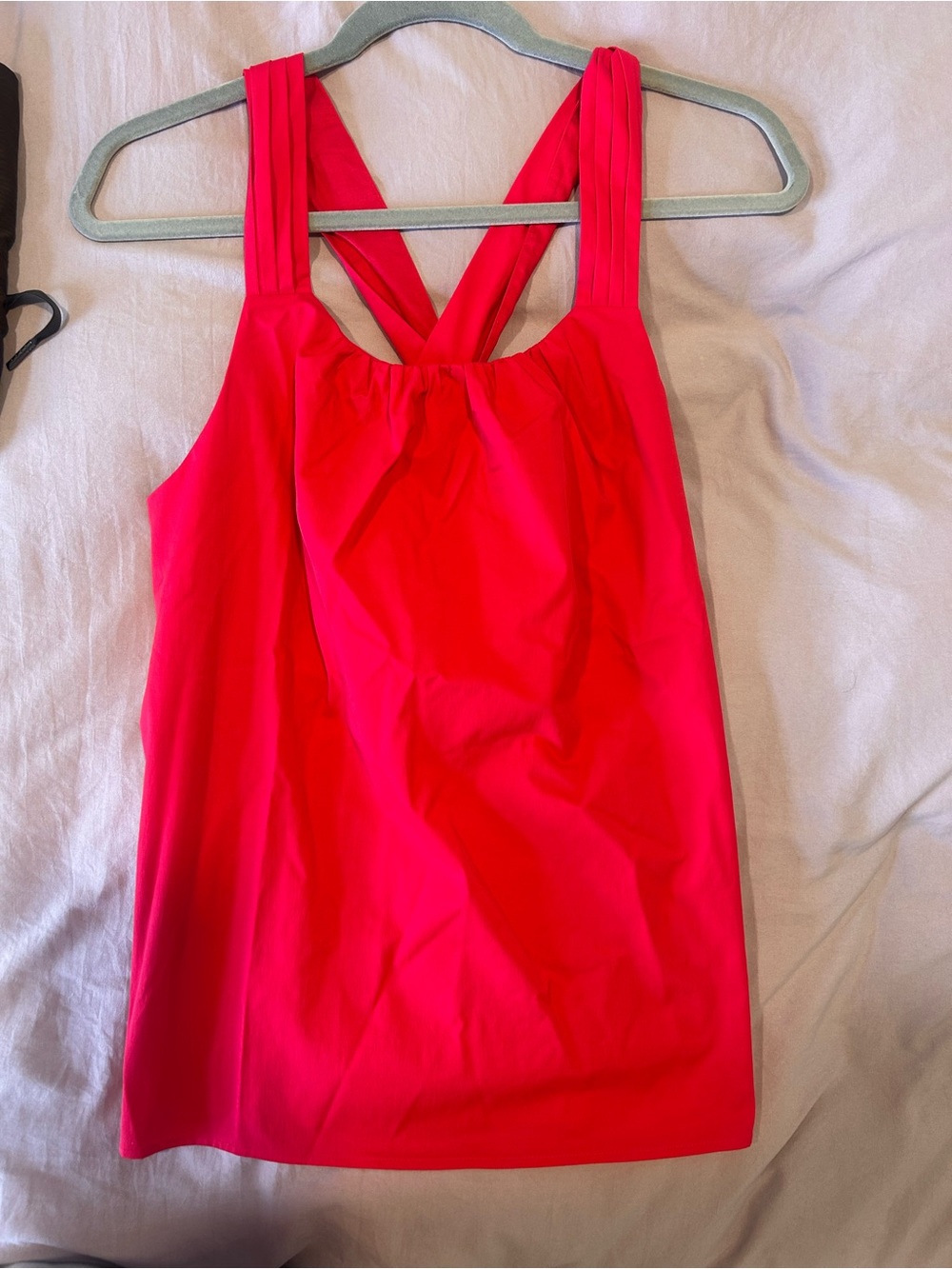 Banana Republic Hot Pink Cross-Back Tank